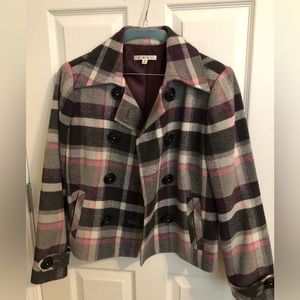 CaBI cropped wool jacket size Medium. Fully lined